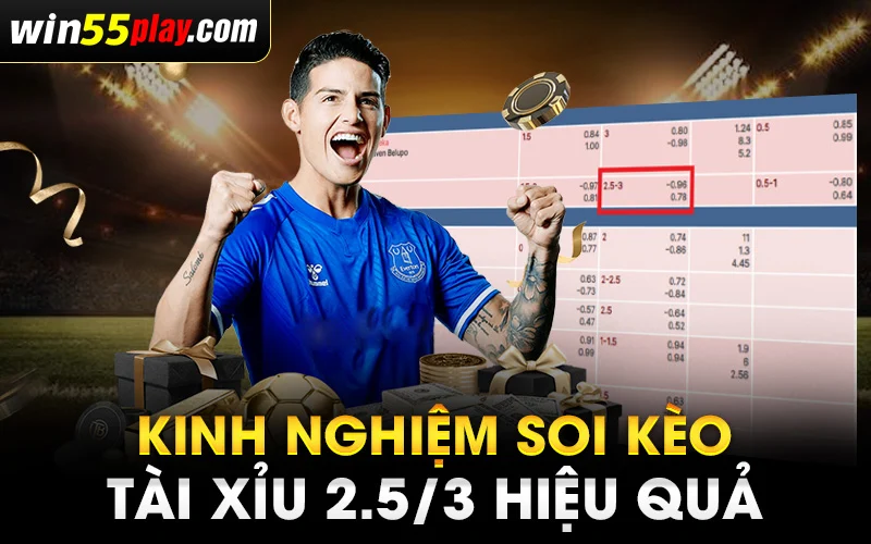 Kinh nghiệm soi kèo tài xỉu 2.5/3 