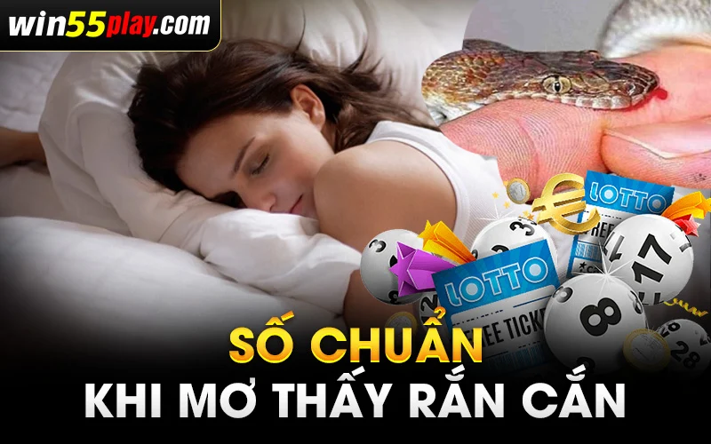 Số chuẩn khi mơ thấy răn cắn